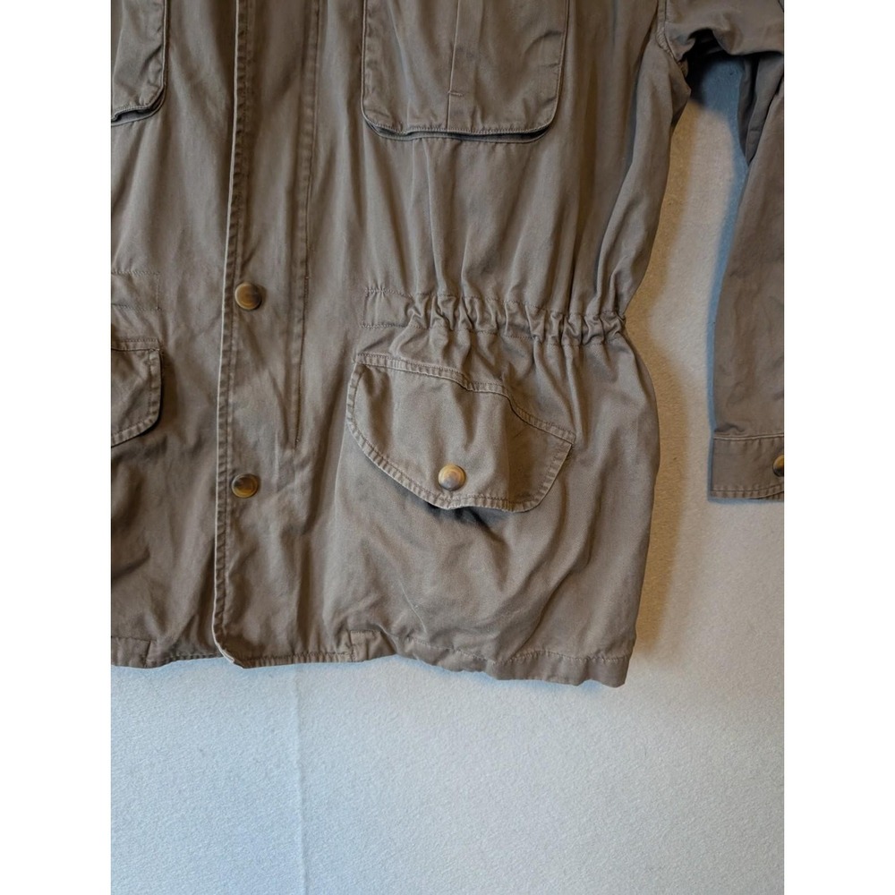 Vtg Harry Ii By Harry Rosen Brown Military Field Coat Jacket Large Chore Barn View 5